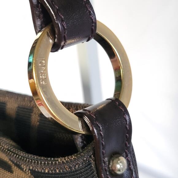 LIKE NEW FENDI Zucca Canvas mini Hand Bag - Picture 8 of 12